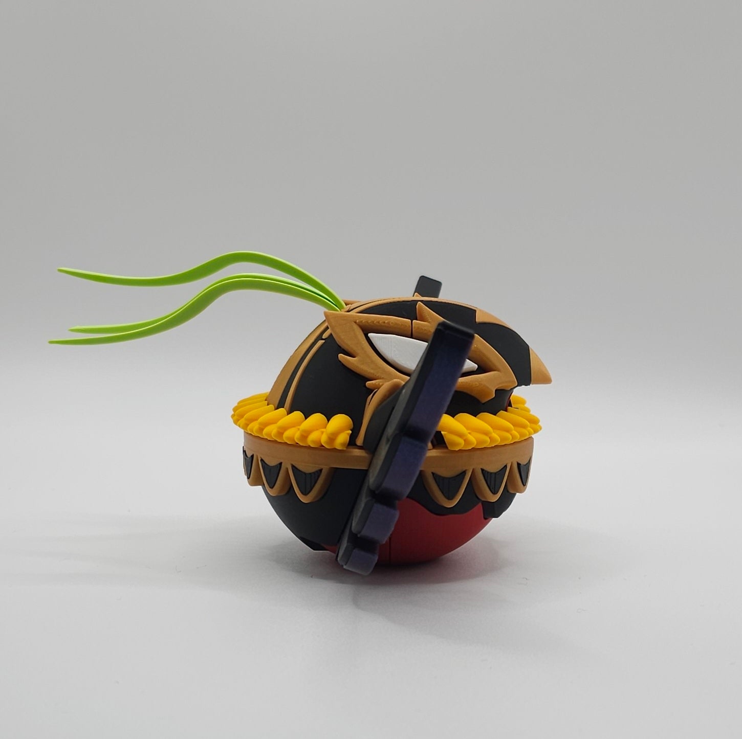 Pokemon Character Design- 3D Printed Pokeball- Mega Hawlucha- Unique Display Collectible