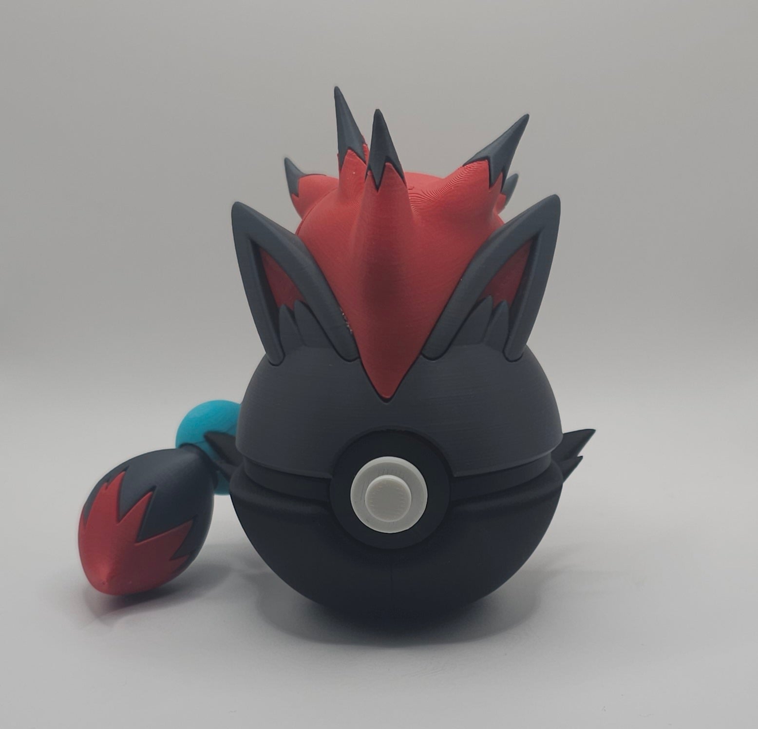 Pokemon Character Design- 3D Printed Pokeball- Zoroark- Unique Display Collectible