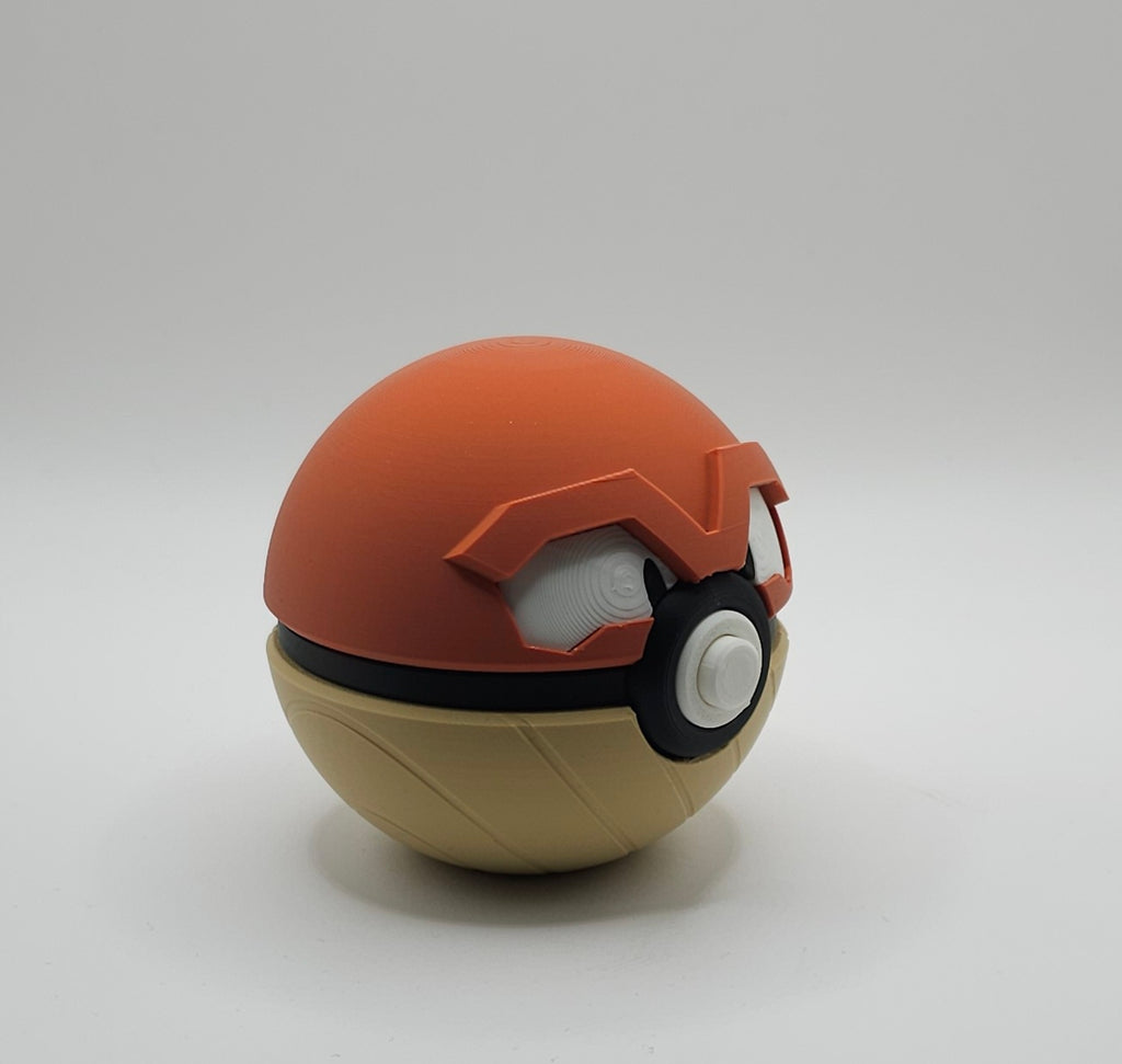 Pokemon Character Design- 3D Printed Pokeball- Hisuian Voltorb - Unique Display Collectible