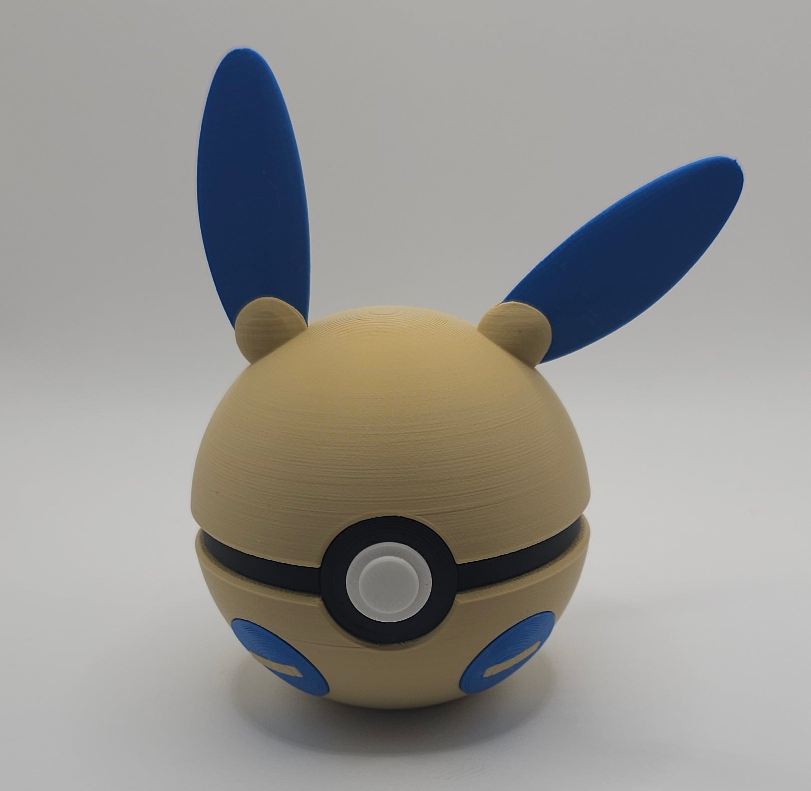 Pokemon Character Design- 3D Printed Pokeball- Minun & Plusle- Unique Display Collectible
