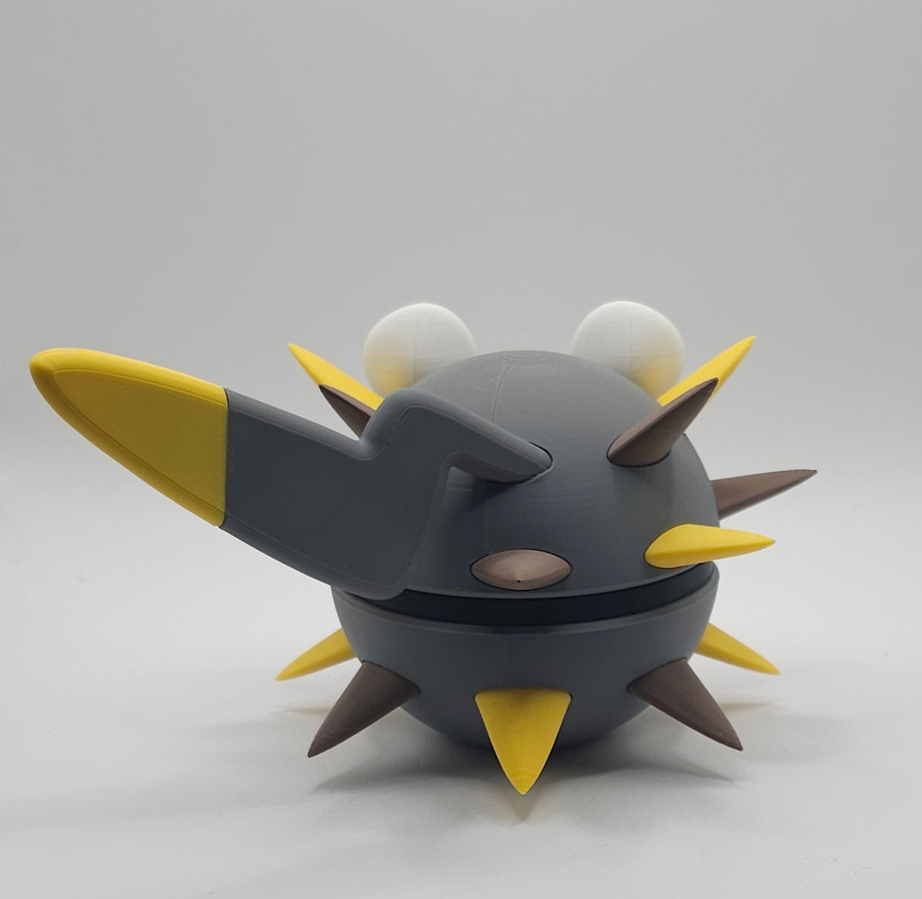 Pokemon Character Design- 3D Printed Pokeball- Togedemaru- Unique Display Collectible