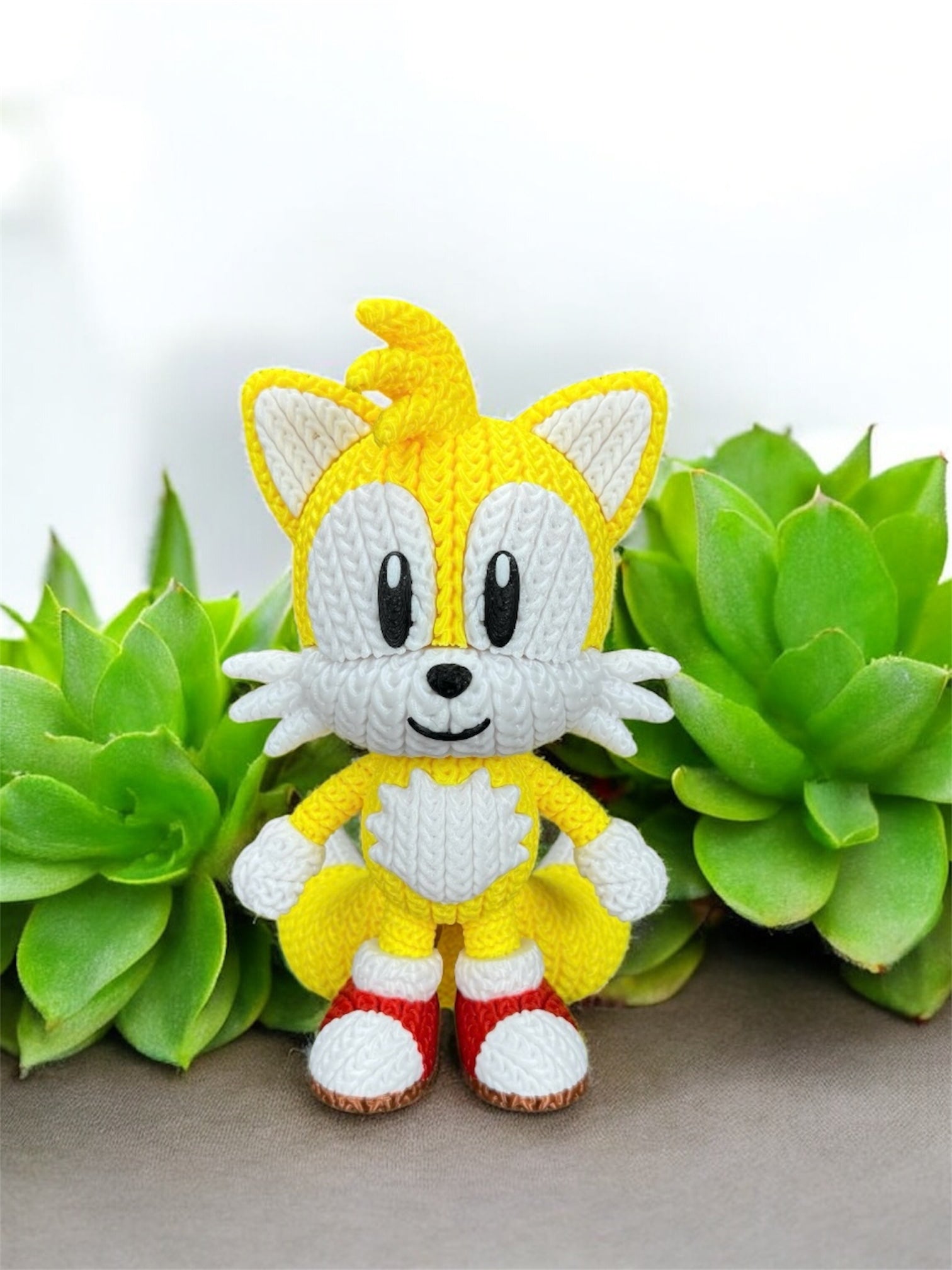Sonic & Friends- 3D Printed Knitted Design Figures- Unique Display Fan Art Collectibles