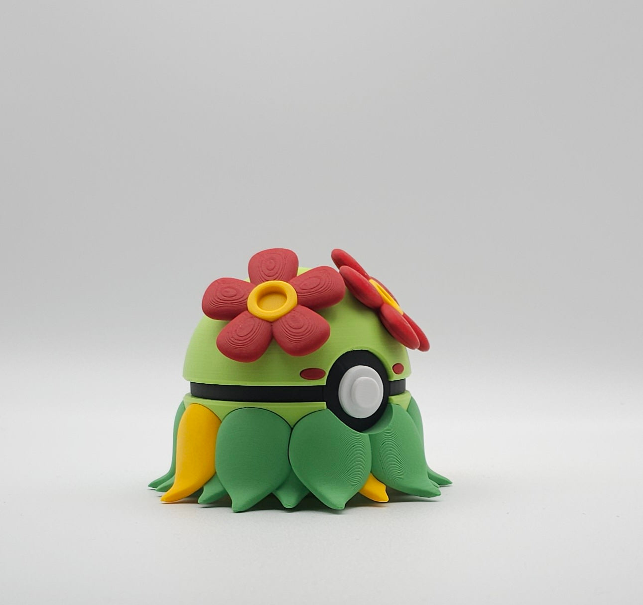 Pokemon Character Design- 3D Printed Pokeball- Bellossom- Unique Display Collectible