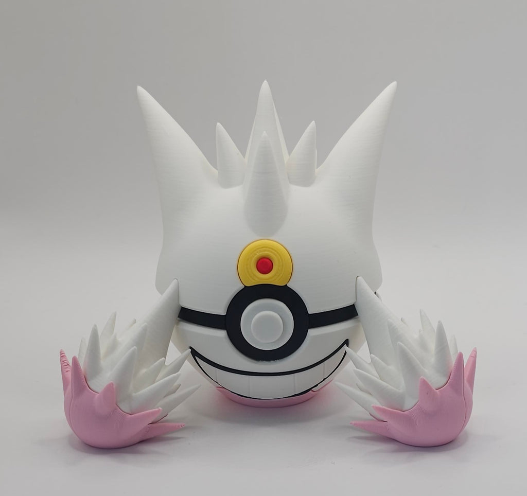 Pokemon Character Design- 3D Printed Pokeball- Mega Gengar - Unique Display Collectible