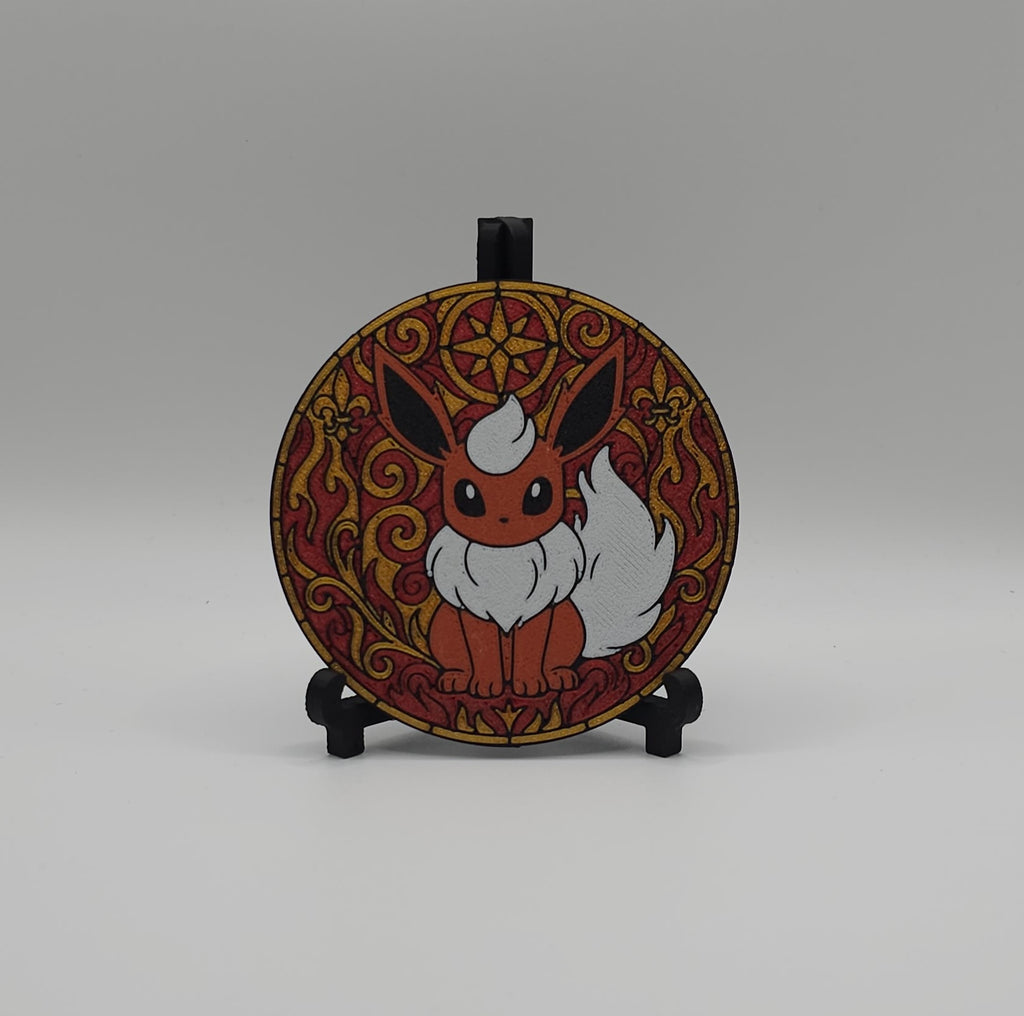Eevee & Eeveelutions Coaster Set with Holder