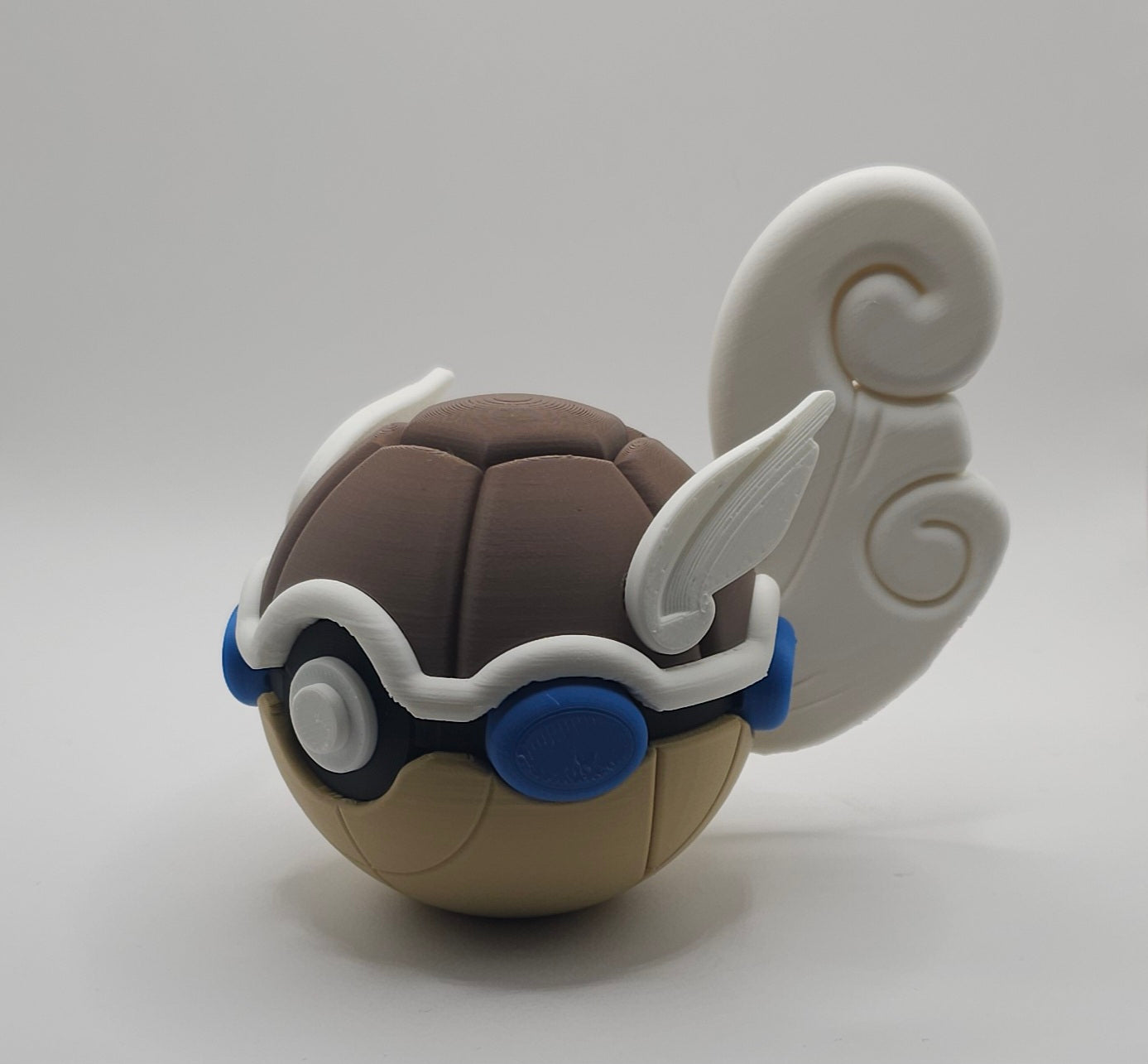 Pokemon Character Design - 3D Printed Pokeball - Wartortle - Unique Display Collectible