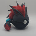 Pokemon Character Design- 3D Printed Pokeball- Zoroark- Unique Display Collectible