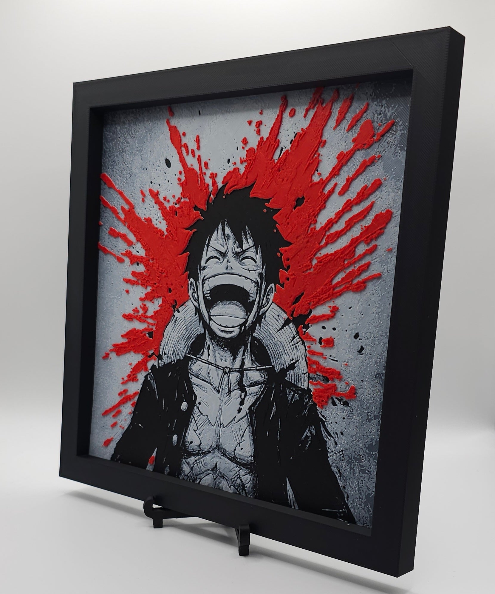 One Piece Luffy Inspired HueForge- 3D Printed Wall Art- Unique Display Collectible