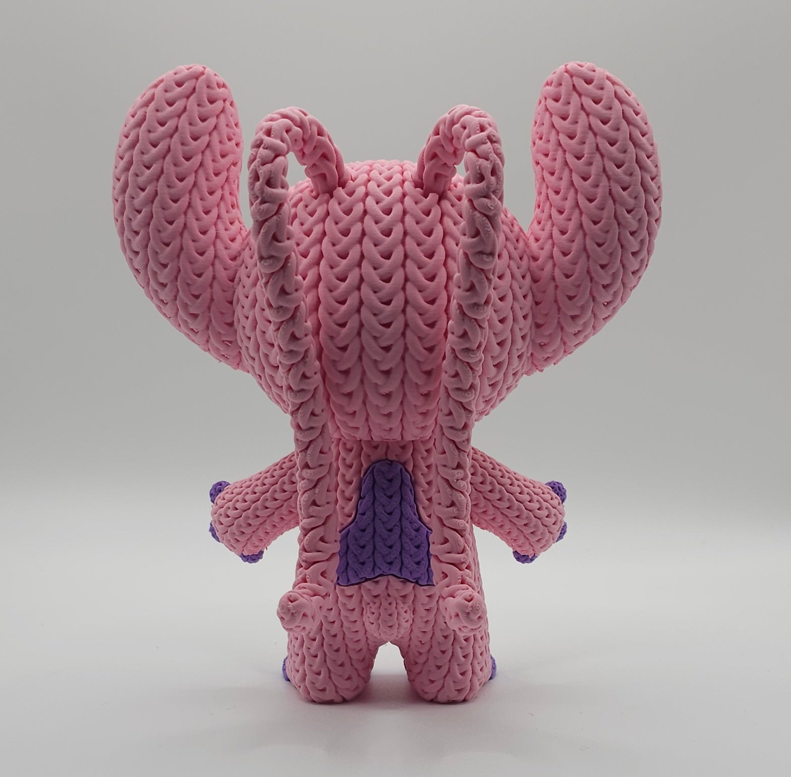 Knitted Design - 3D Printed Lilo & Stitch Inspired Character Figures - Unique Display Collectible