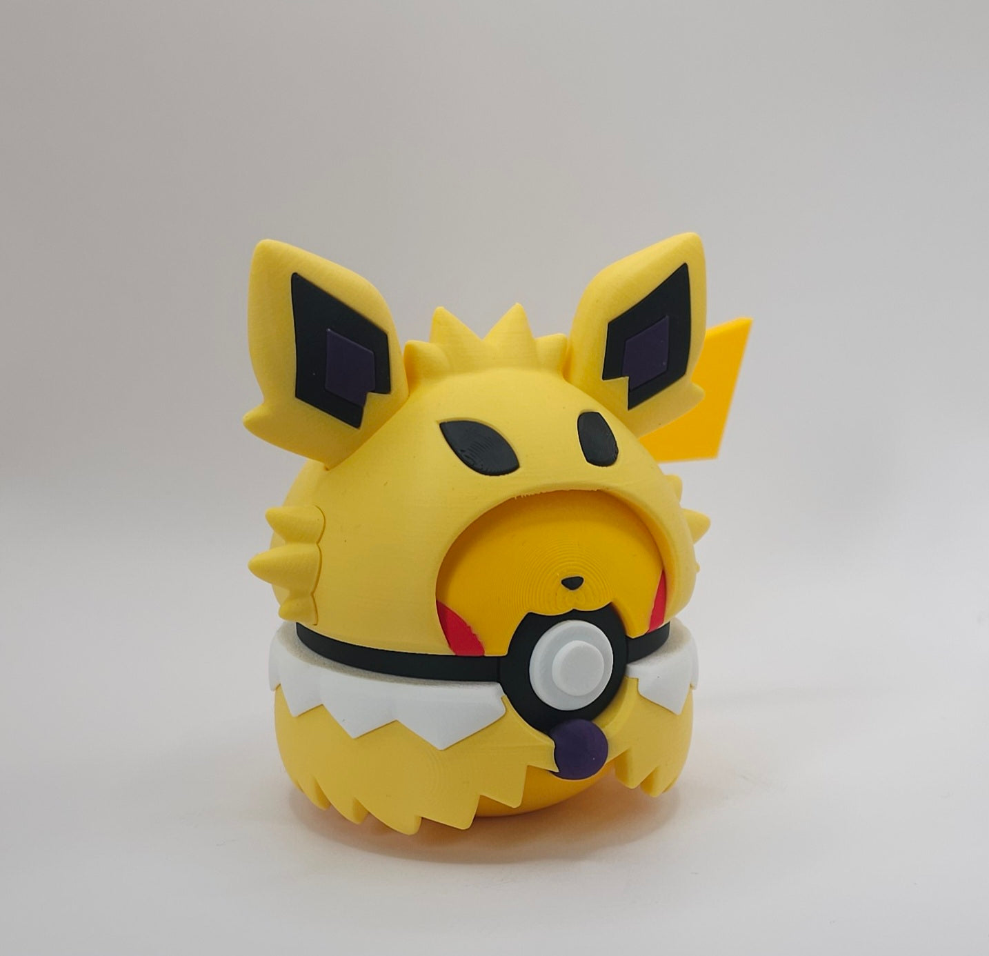 Pokemon Pikachu-Umbreon Poncho Design- 3D Printed Pokeball- Unique Display Fan Art Collectible