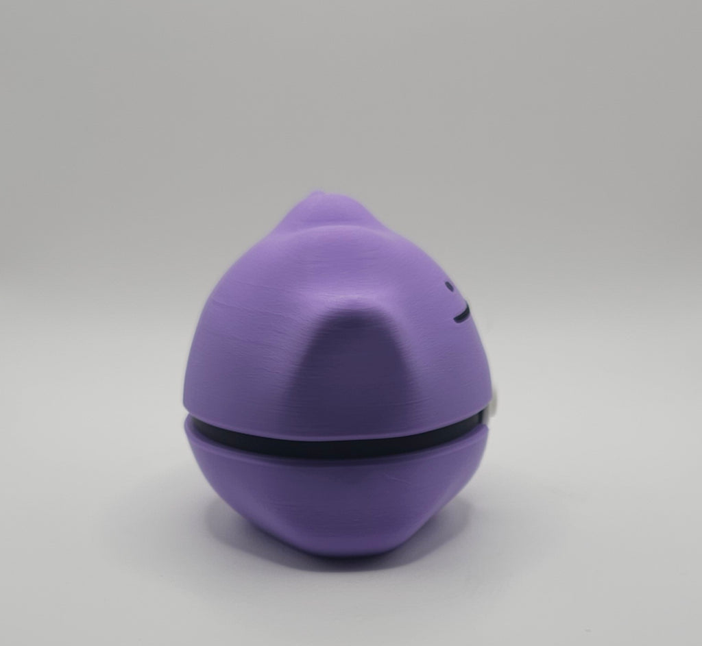 Pokemon Character Design 3D Printed Pokeball - Ditto - Unique Display Collectible