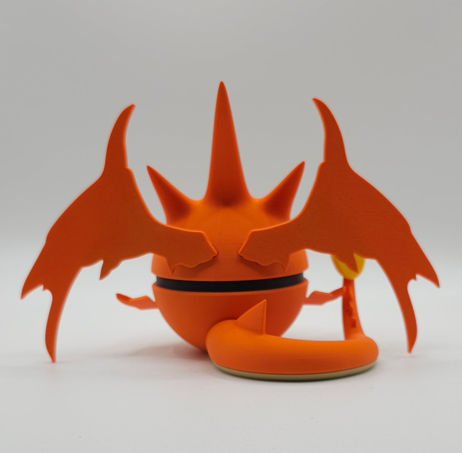 Pokemon Character Design- 3D Printed Pokeball- Mega Charizard Y- Unique Display Collectible