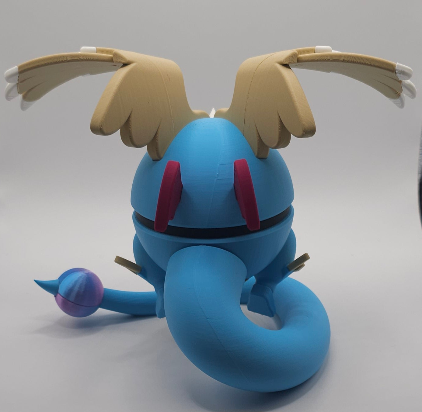 Pokemon Character Design- 3D Printed Pokeball- Mega Dragonite- Unique Display Collectible