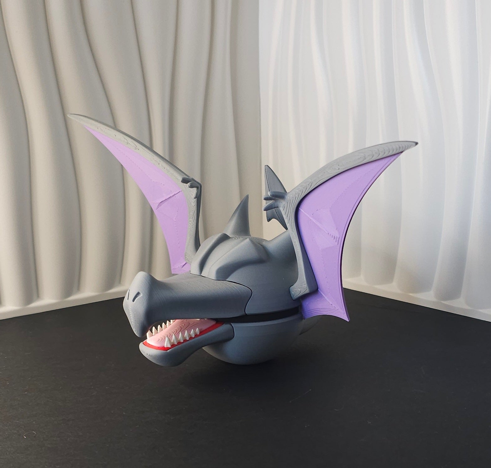 Pokemon Character Design- 3D Printed Pokeball- Aerodactyl- Unique Display Collectible