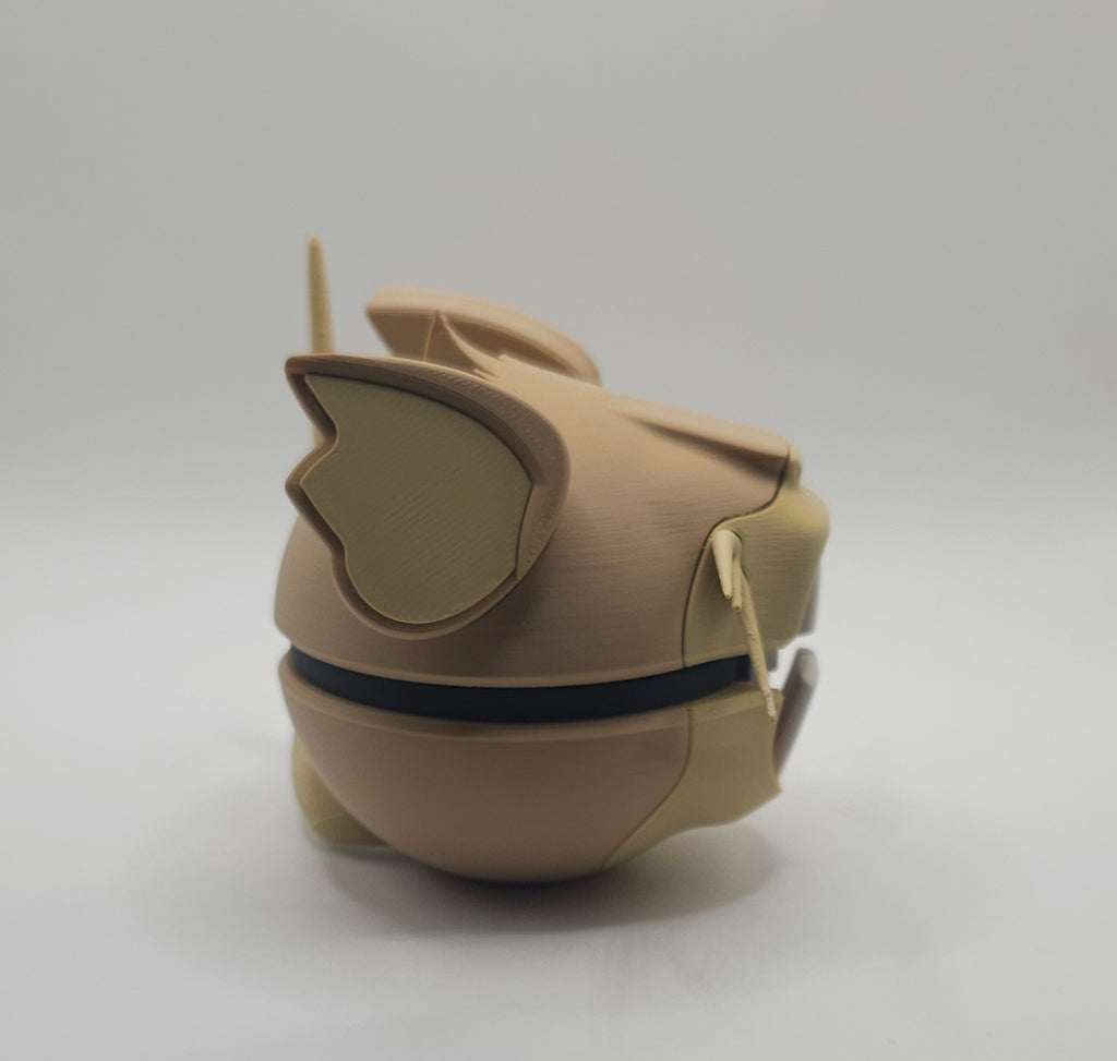 Pokemon Character Design - 3D Printed Pokeball - Raticate - Unique Display Collectible