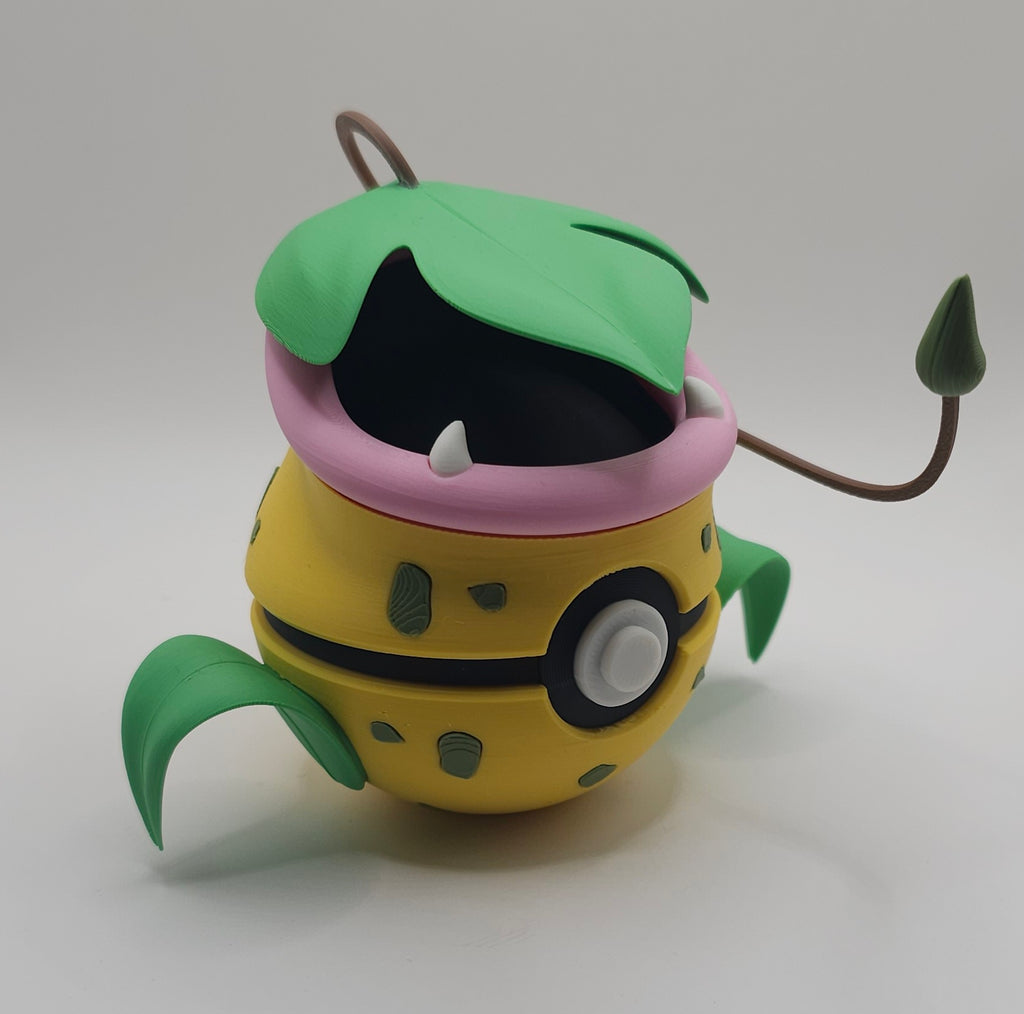 Pokemon Character Design- 3D Printed Pokeball- Victreebel- Unique Display Collectible