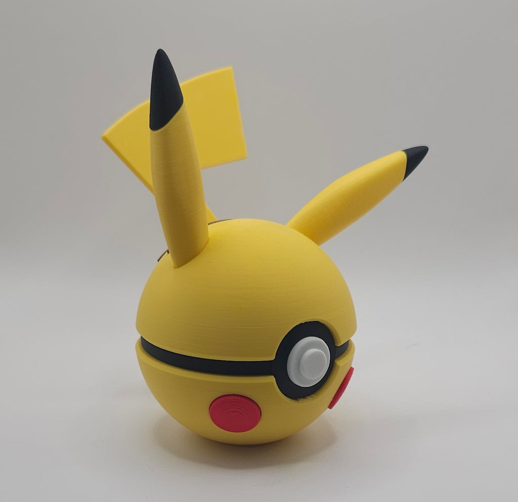 Pokemon Character Design 3D Printed Pokeball - Pikachu - Unique Display Collectible