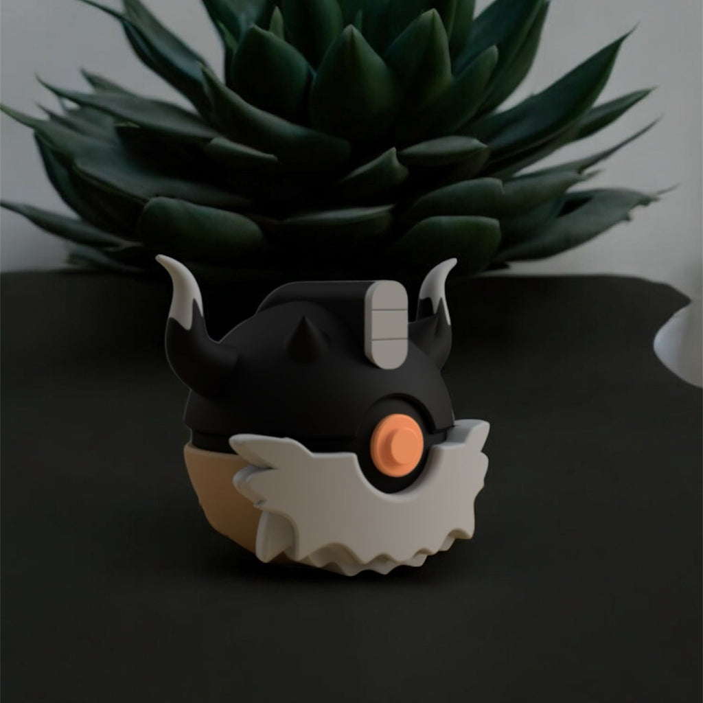 Pokemon Character Design - 3D Printed Pokeball - Perrserker - Unique Display Collectible