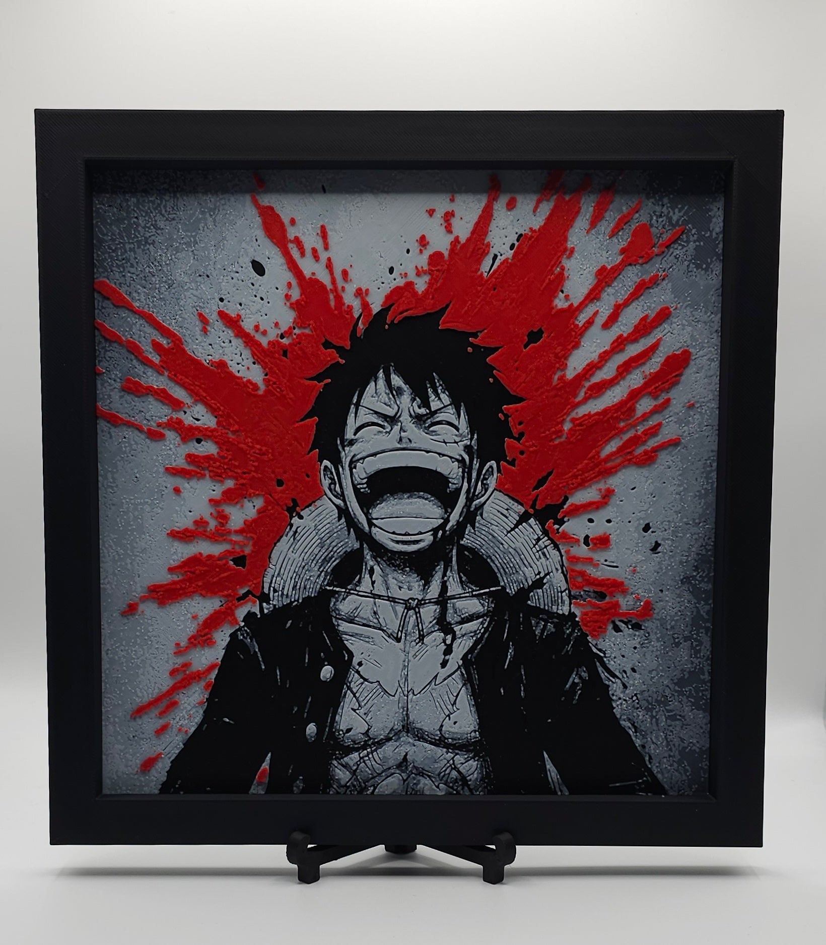 One Piece Luffy Inspired HueForge- 3D Printed Wall Art- Unique Display Collectible