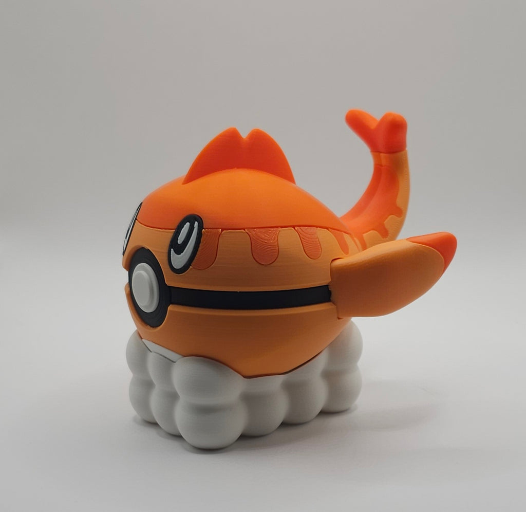 Pokemon Character Design- 3D Printed Pokeball- Tatsugiri- Unique Display Collectible