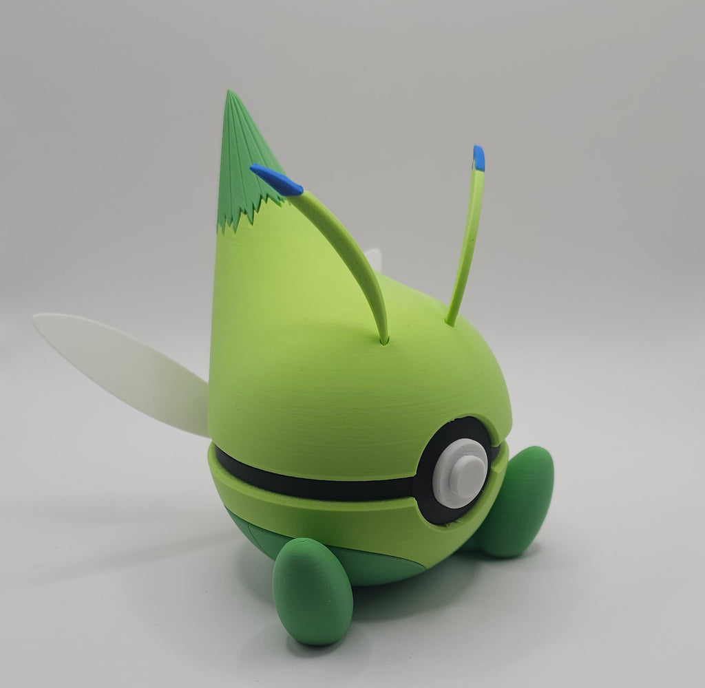 Pokemon Character Design 3D Printed Pokeball - Celebi - Unique Display Collectible
