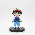 Ash Ketchum Knitted Design- 3D Printed Figure- Unique Display Collectible