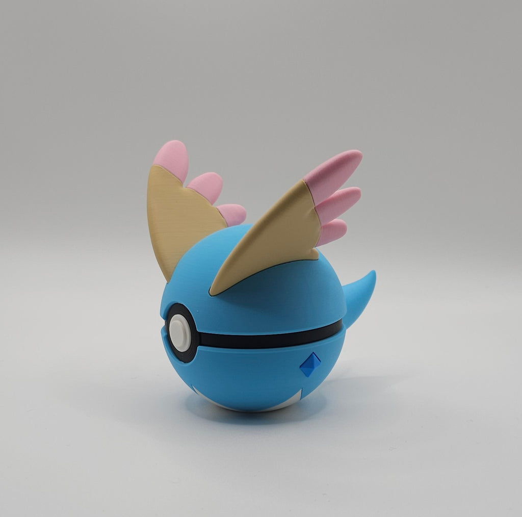 Pokemon Character Design- 3D Printed Pokeball- Amaura- Unique Display Collectible
