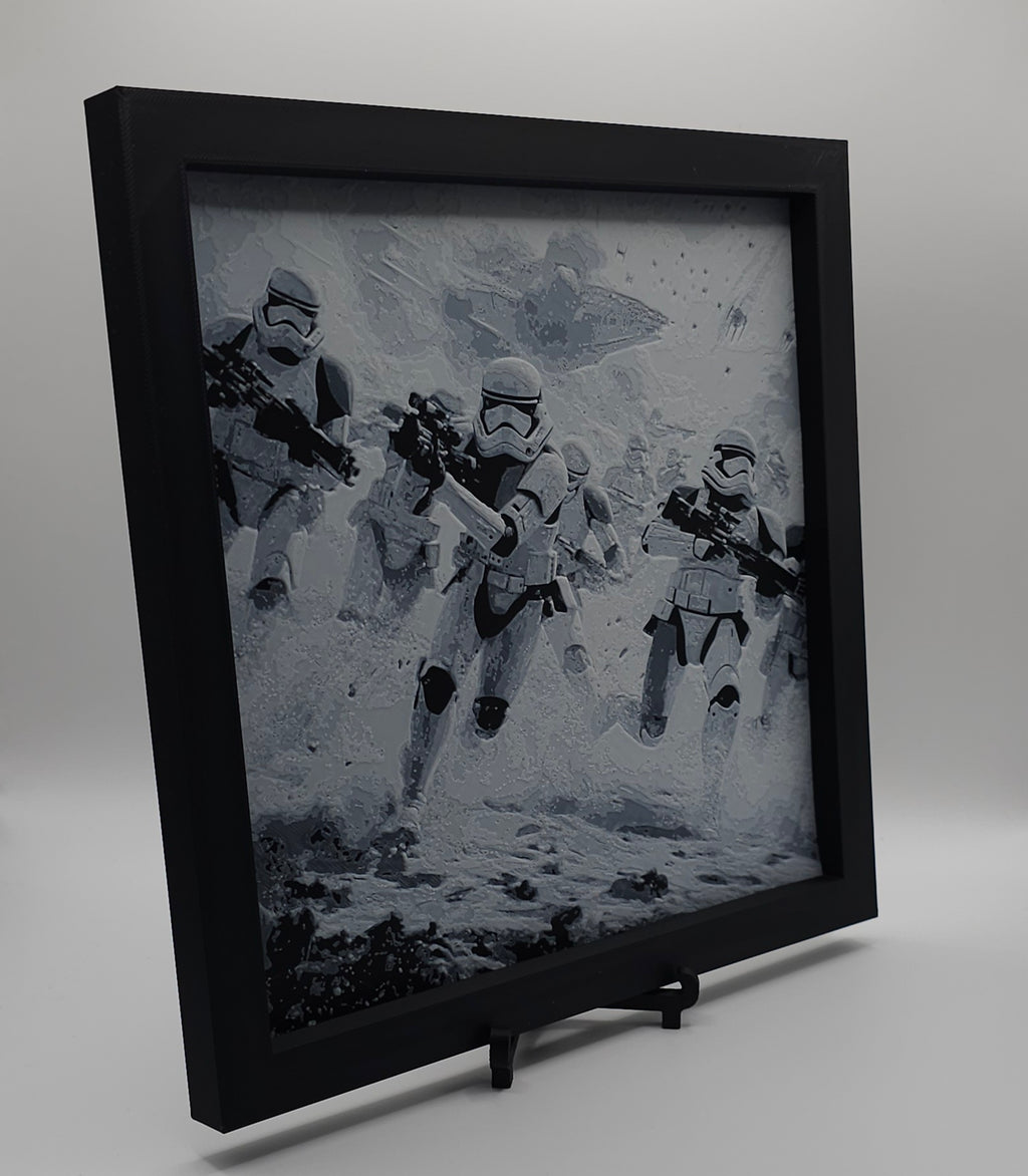 Sci-Fi Inspired Design HueForge- 3D Printed Wall Art- Unique Display Collectible