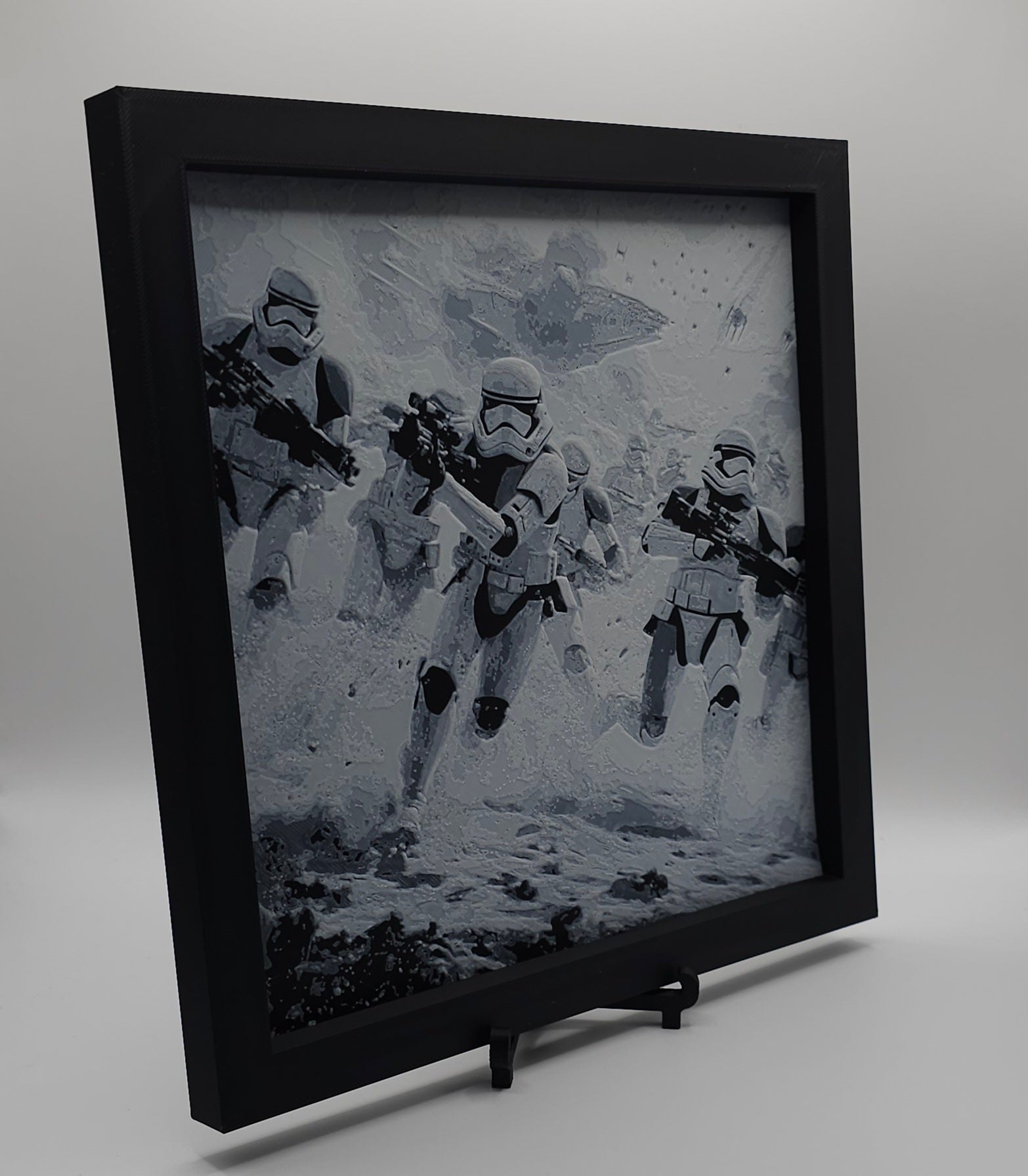 Sci-Fi Inspired Design HueForge- 3D Printed Wall Art- Unique Display Collectible