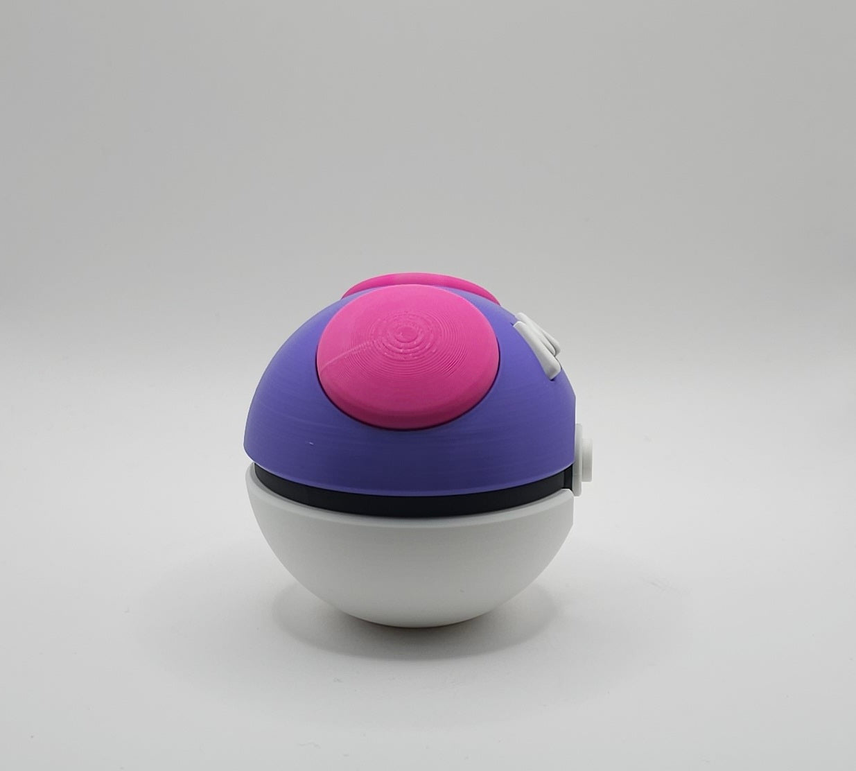 Pokemon 3D Printed Pokeball- Master Ball Design- Unique Display Collectible