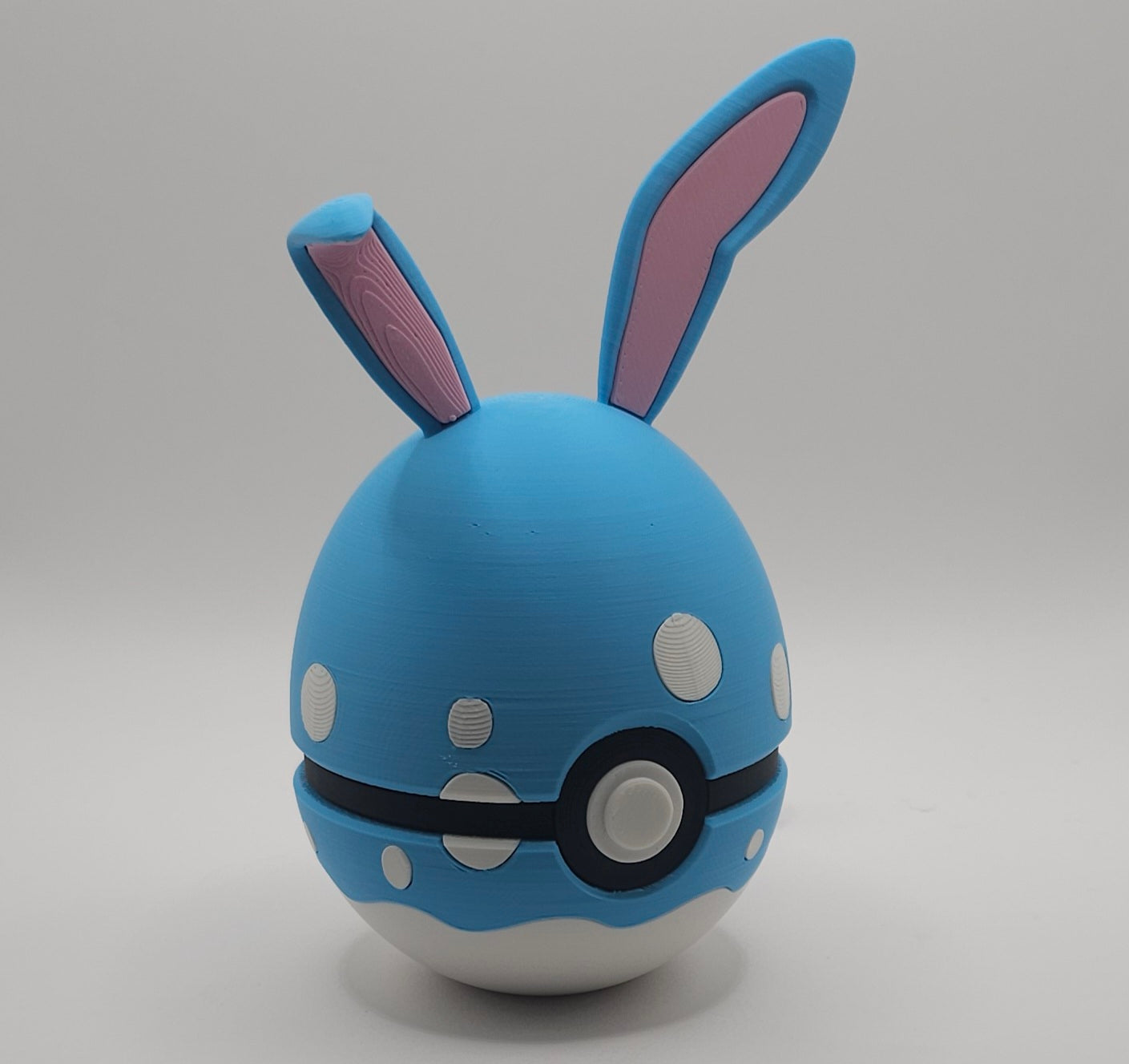 Pokemon Character Design- 3D Printed Pokeball- Azumarill- Unique Display Collectible