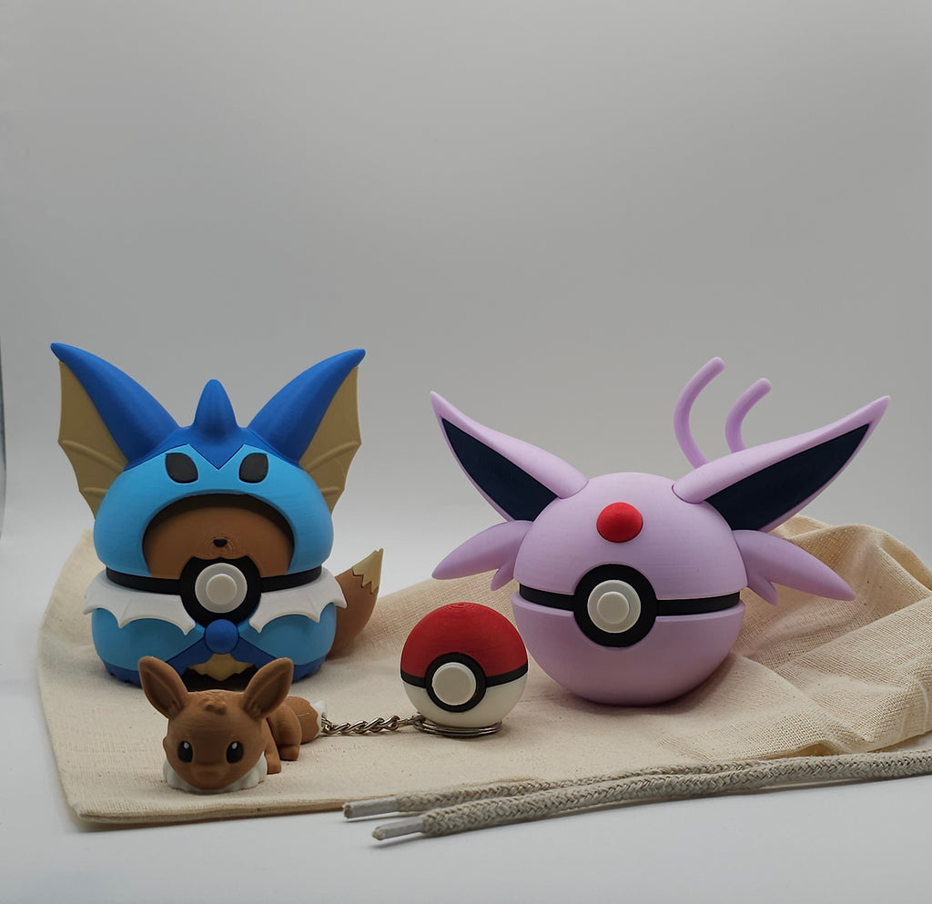 Eevee Inspired Mystery Bag- Mystery 3D Printed Gift Set- Unique Fan Art Collectible