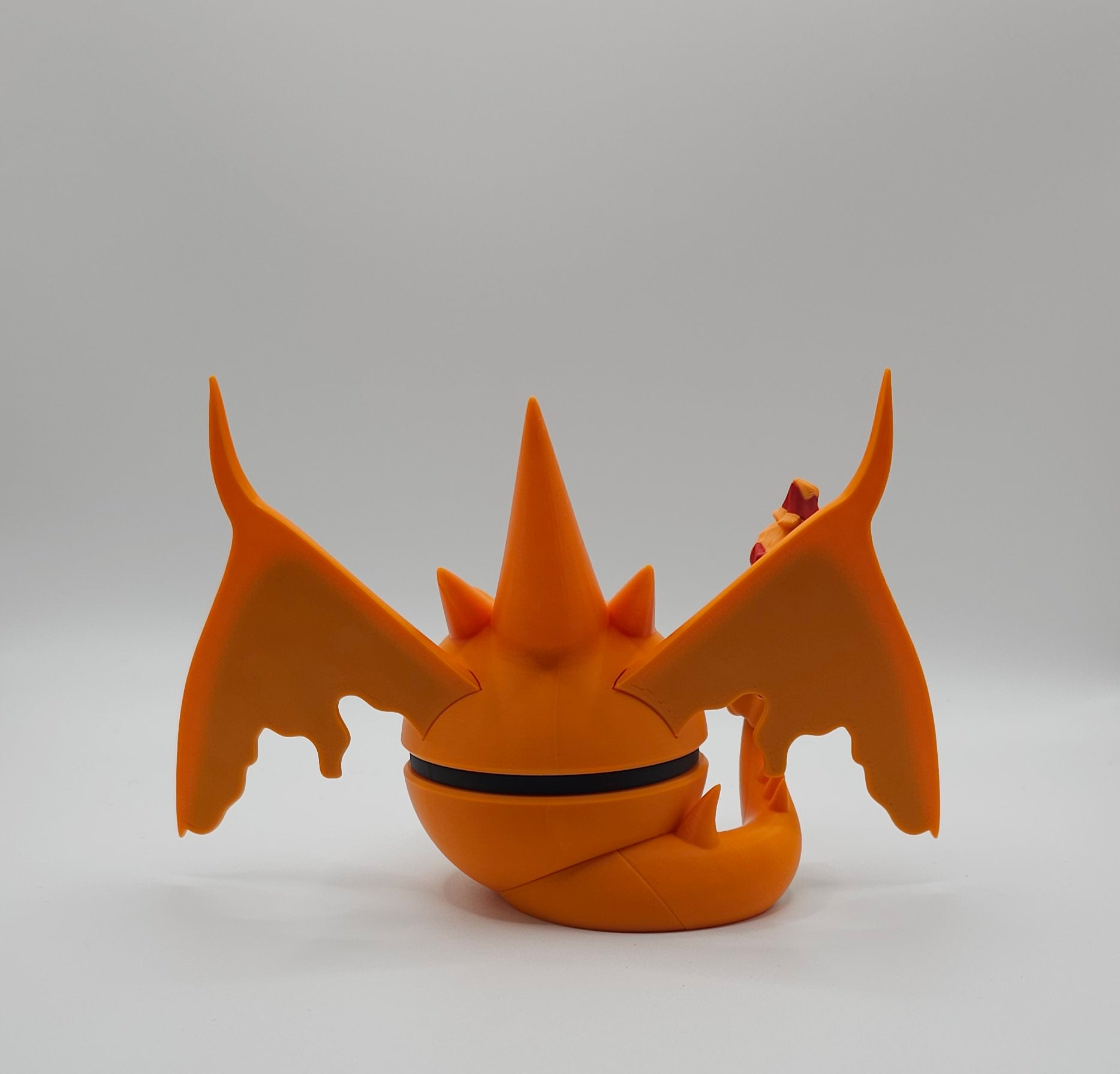 Pokemon Character Design- 3D Printed Pokeball- Mega Charizard Y- Unique Display Collectible