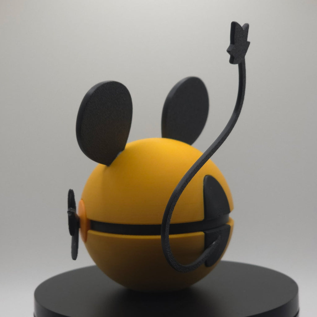 Pokemon Character Design- 3D Printed Pokeball- Dedenne- Unique Display Collectible