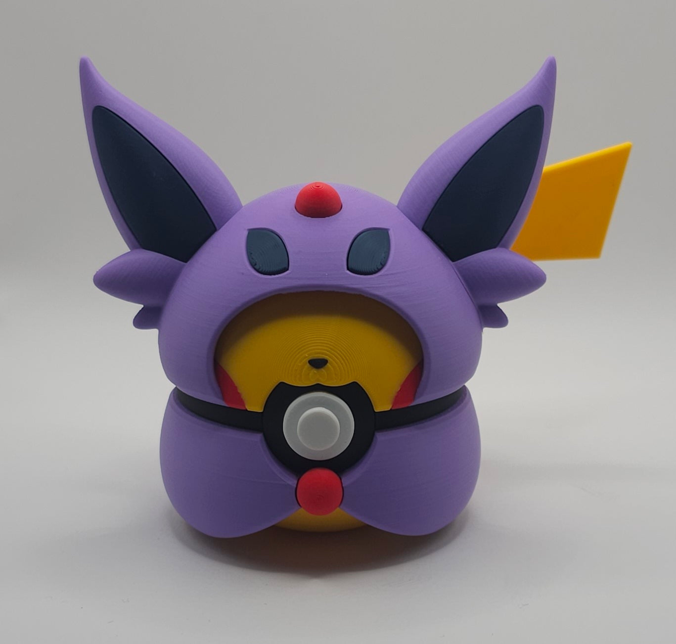 Pokemon Pikachu-Umbreon Poncho Design- 3D Printed Pokeball- Unique Display Fan Art Collectible