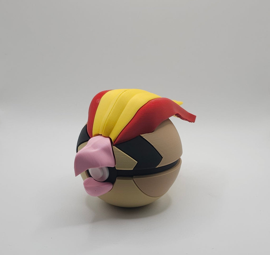 Pokemon Character Design - 3D Printed Pokeball - Pidgeot - Unique Display Collectible