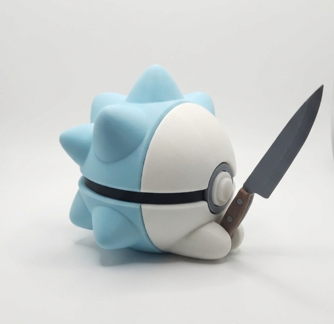 Pokemon Character Design- 3D Printed Pokeball- Snom- Unique Display Collectible