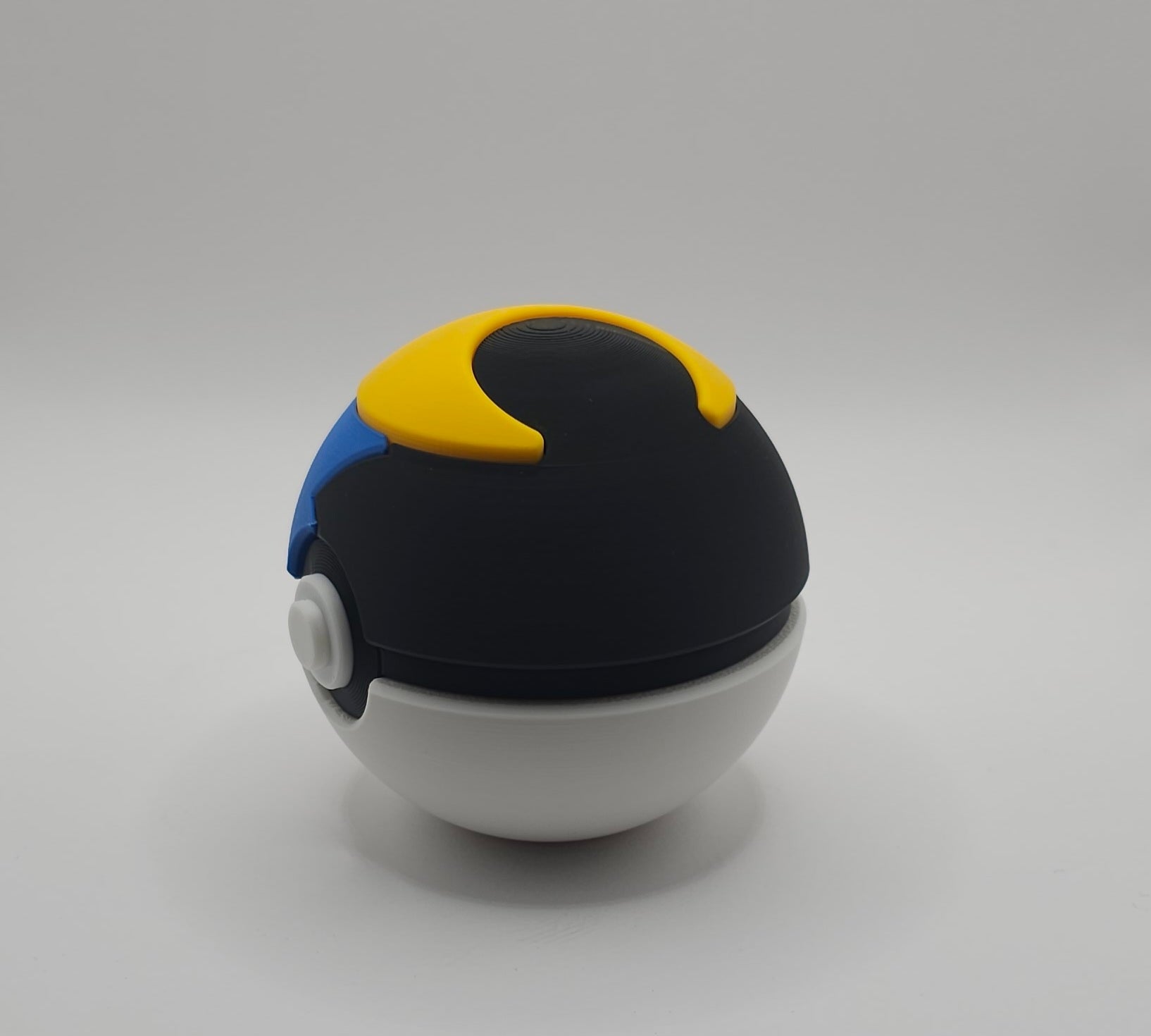 Pokemon 3D Printed Pokeball- Moon Ball Design- Unique Fan Art Collectible