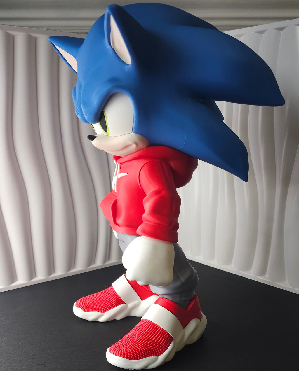 Urban Style Hedgehog- 3D Printed Figure- Unique Display Collectible