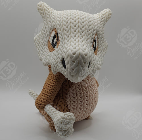 Cubone Knitted Design Figure