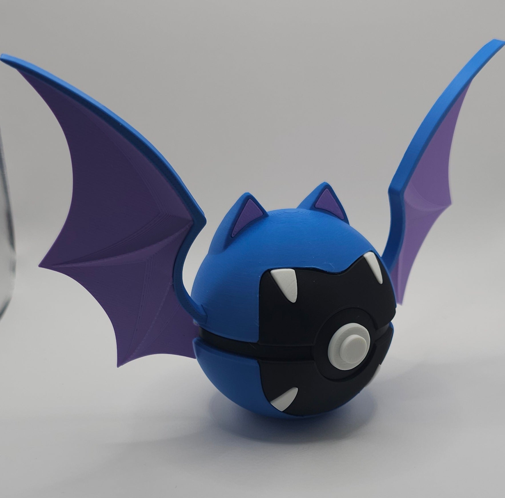 Pokemon Character Design - 3D Printed Pokeball - Golbat - Unique Display Collectible