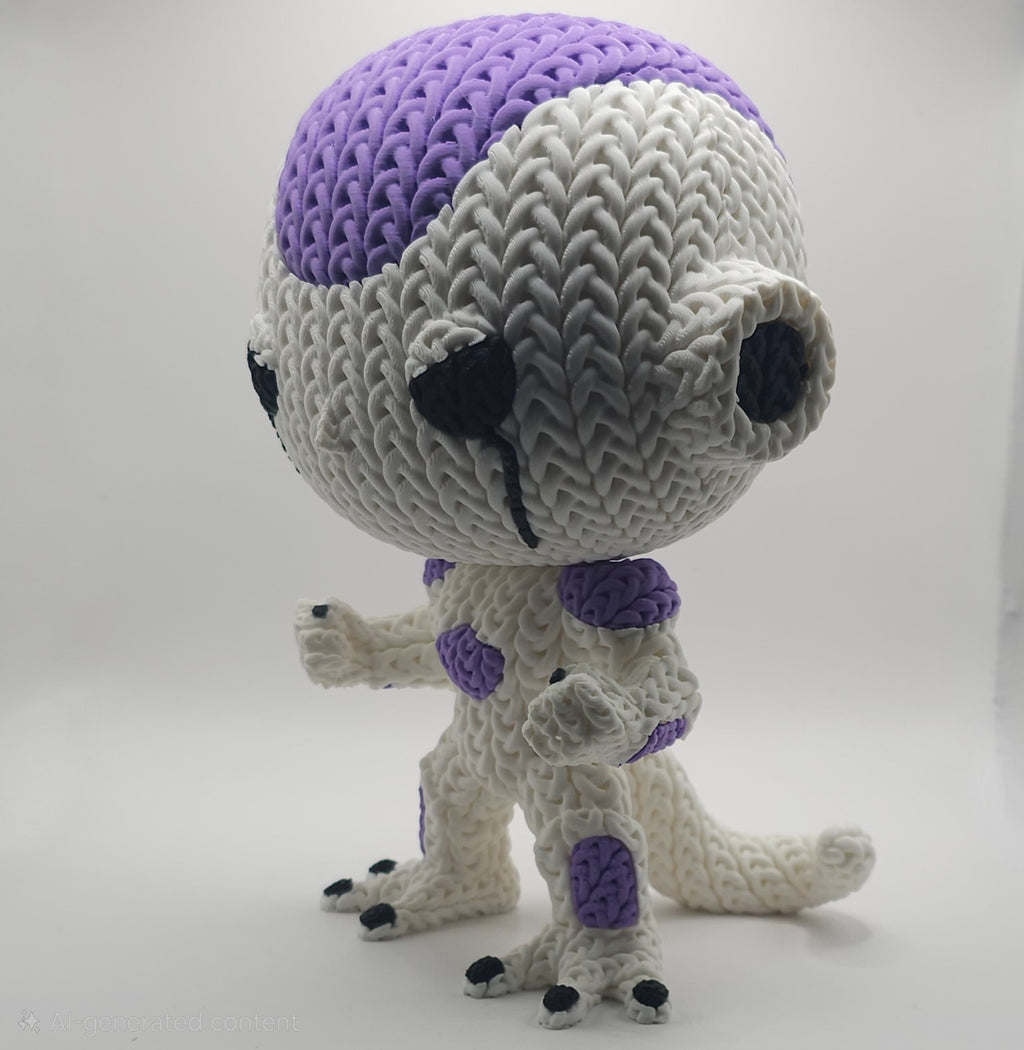 Knitted Design - 3D Printed Dragonball Z Character Figures - Unique Display Collectibles