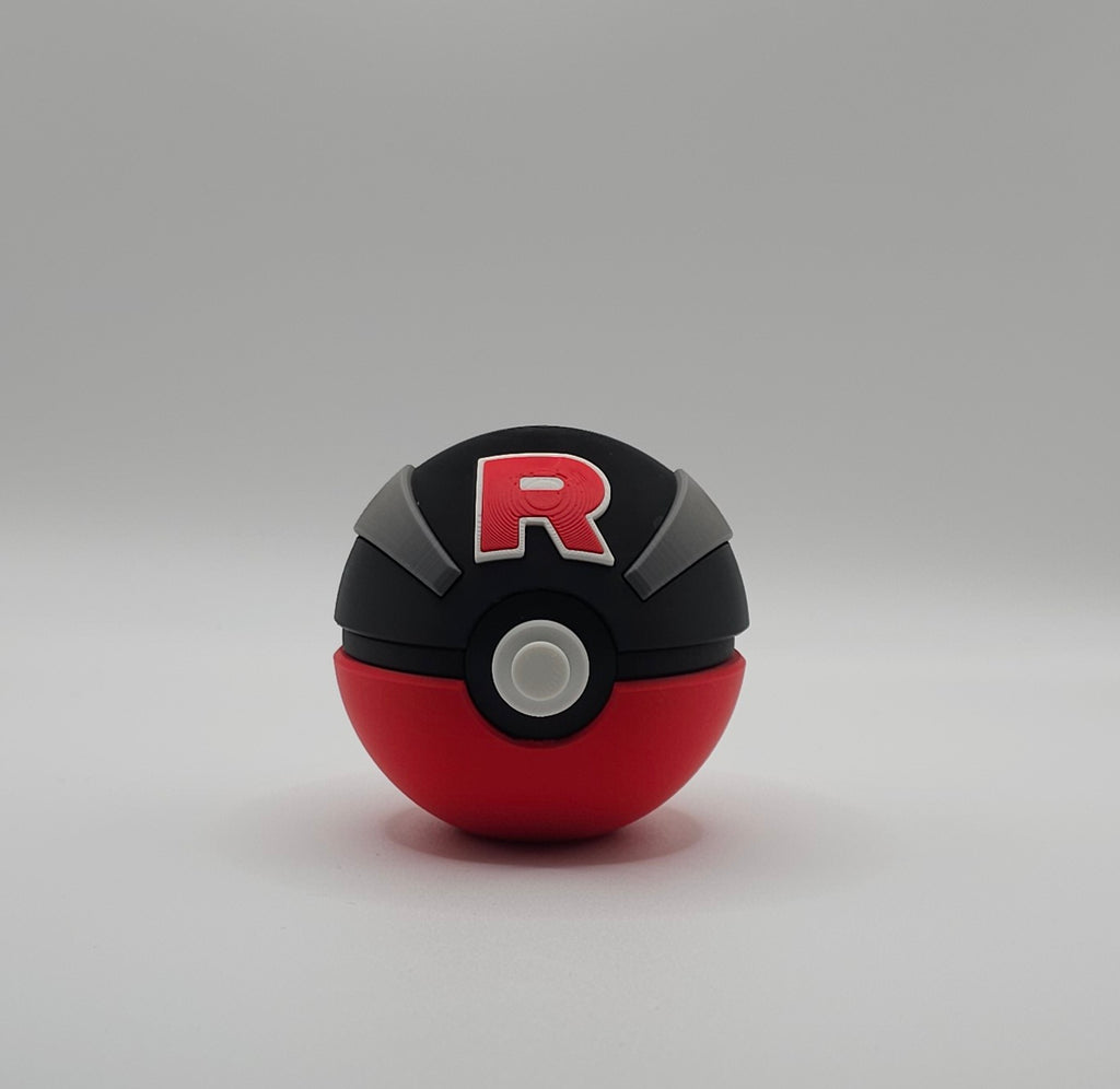 Pokemon Team Rocket Great Ball Design- 3D Printed- Unique Display Collectible