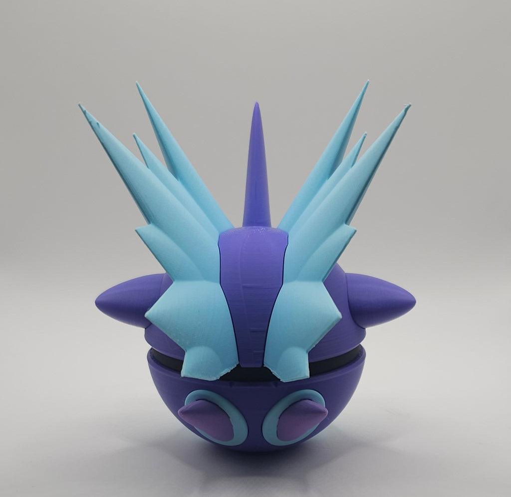 Pokemon Character Design- 3D Printed Pokeball- Toxtricity- Unique Display Collectible