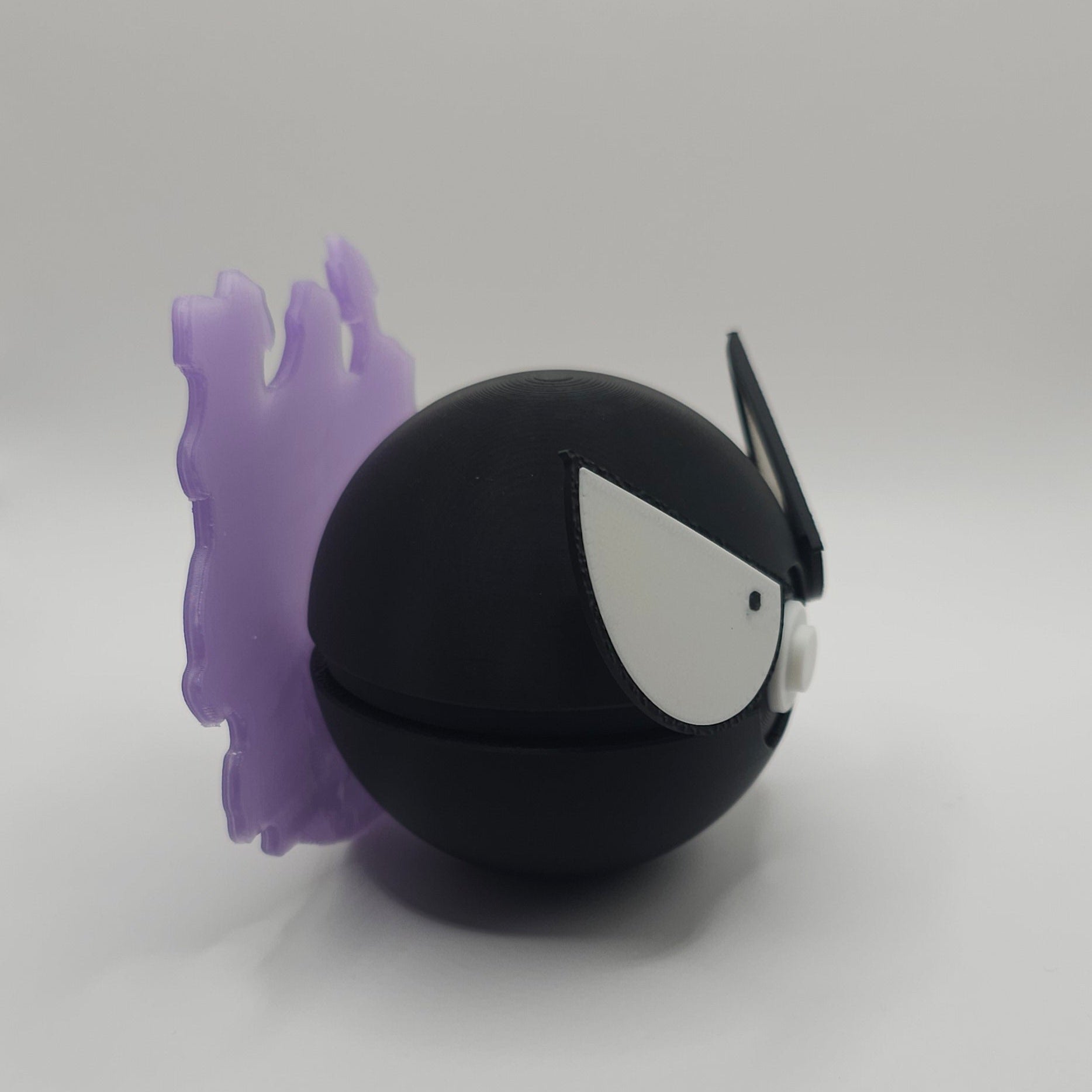 Pokemon Character Design 3D Printed Pokeball - Gastly - Unique Display Collectible