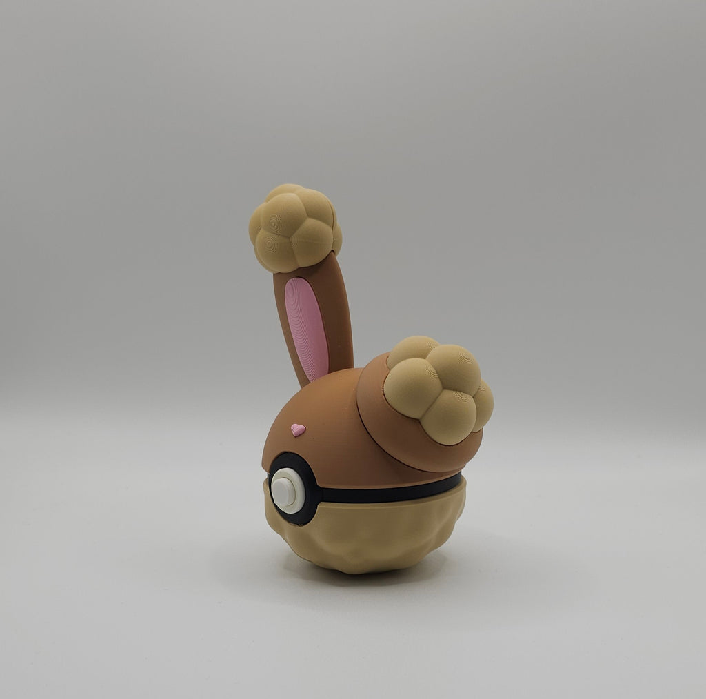 Pokemon Character Design- 3D Printed Pokeball- Buneary- Unique Display Collectible