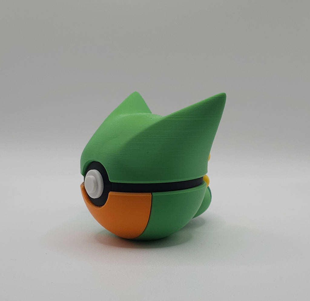 Pokemon Character Design- 3D Printed Pokeball- Sceptile- Unique Display Collectible