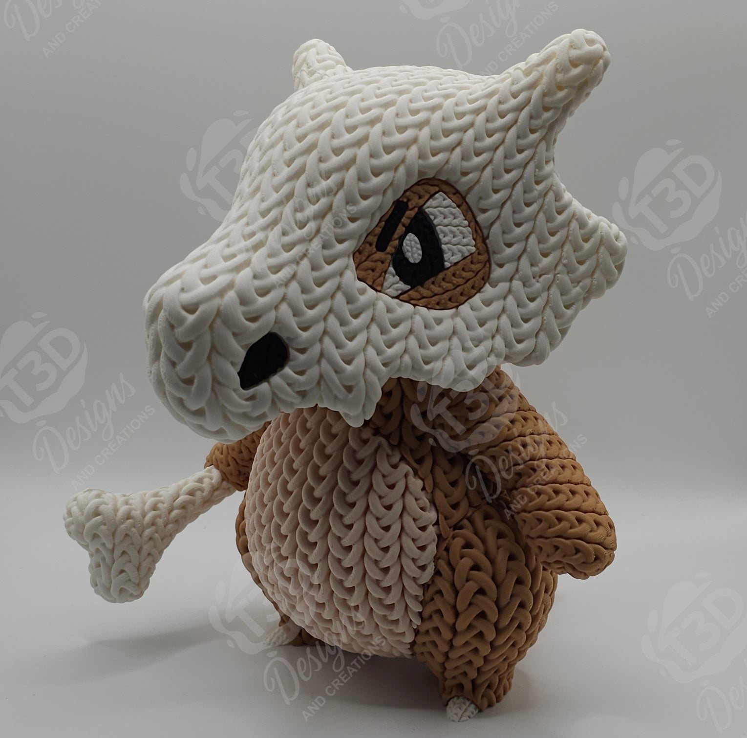 Cubone Knitted Design Figure