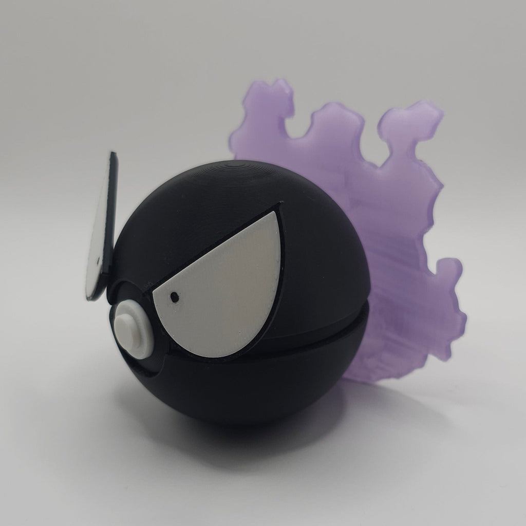 Pokemon Character Design 3D Printed Pokeball - Gastly - Unique Display Collectible
