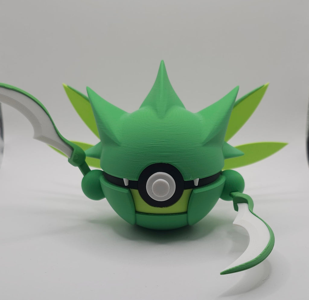 Pokemon Character Design 3D Printed Pokeball - Scyther - Unique Display Collectible